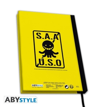 ASSASSINATION CLASSROOM - A5 Notizbuch "Koro-sensei"  Um den Unterricht mit einem Lächeln oder zumindest dem Lächeln von Koro Sensei zu besuchen, hat ABYstyle mit diesem Assassination Classroom Notizbuch an Sie gedacht.